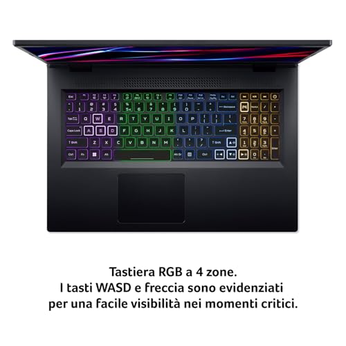 Acer Nitro 5 AN515-58-94DQ Notebook Gaming, Processore Intel Core i9-12900H, Ram 16 GB DDR5, 1024 GB SSD, Display 15.6" FHD IPS 144 Hz LED LCD, NVIDIA GeForce RTX 4060 8 GB, Windows 11 Home - Immagine 3