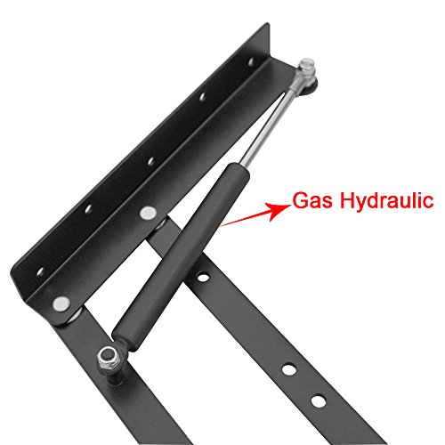 Lift Up Top Modern Coffee Table Desk Mechanism Hardware Fitting Convertible Furniture Hinge Spring Stand Rack Bracket 240Mm/9.45 Inch (Air-Operated) #TOP2