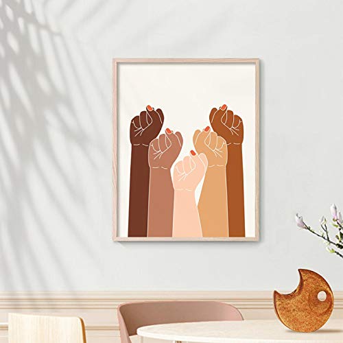 Art mural féministe et de puissance au féminin, l'idée cadeau idéale en affiche pour amie engagée