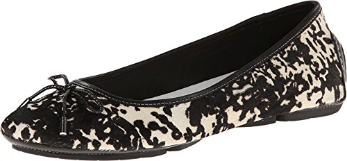 Donald J Pliner Womens Riki Black/White Spotted Pony Hair Calf 9.5 M
