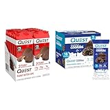 Quest Nutrition High Protein Peanut Butter Cups 12 Count & Chocolate Cake Frosted Cookies Twin Pack, Gluten Free