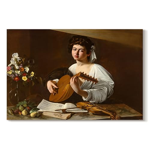 Caravaggio | The Beautiful Lute Player | Abstract Wall Art | LT627