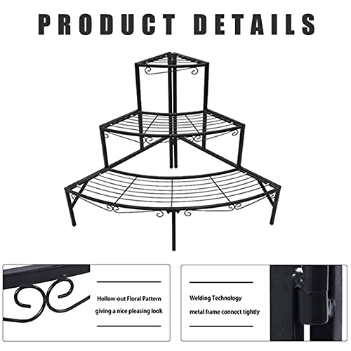 Support pour plantes pour gagner de la place | Rangement angle métal - 5
