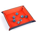 GAMELAND Eco Friendly PU Leather Collapsible Dice Tray Tangerine