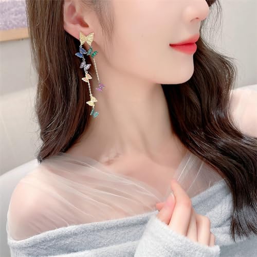 Boucles d'oreilles moissanite papillon pour briller sans inconfort
