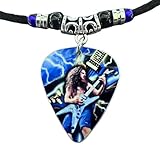 Dime darrell tribute aluminum guitar pick necklace