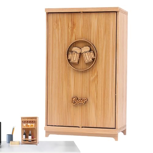 Ensemble de meubles pour maison de poupée armoire à vin