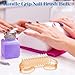 Bokon 400 Pcs Handle Grip Nail Brush Bulk Nail Scrub Brush Nail Brush for Toes and Nails Cleaner, Pedicure Scrubbing tool kit for Men and Women(Colorful)