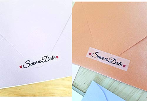 Save The Date Stickers Modern Labels For Wedding Engagement 160 Labels, Envelope Seals (Arrow) #TOP5