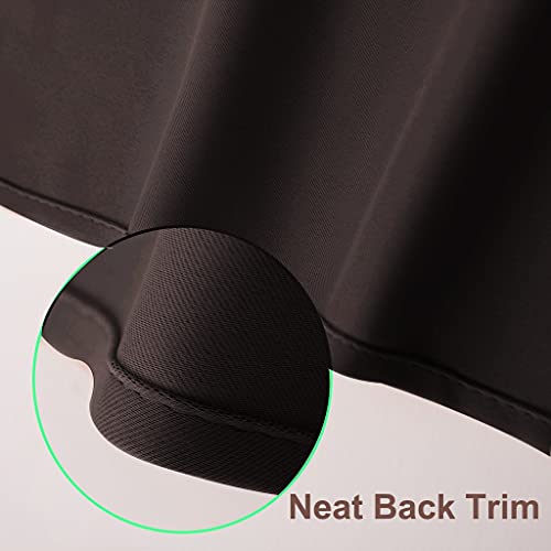 Pony Dance 36 Inches Curtains - Rod Pocket Window Treatments Noise Reduction And Privacy Protection Curtain Tiers, 42 X 36 Inches, Chocolate Brown, Set Of 2 #TOP5