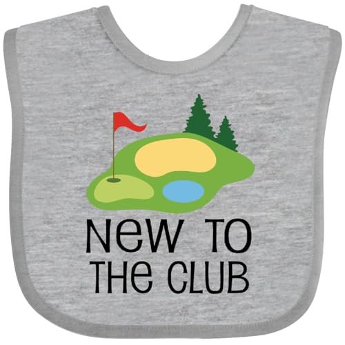 inktastic Baby Golfing New To the Club Baby Bib
