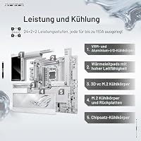 ASUS ROG Crosshair X870E Kühler, AMD E-ATX Motherboard, 24+2+2 Leistungsphasen, DDR5-Steckplätze, zwei PCIe® 5.0 x16 Safe-Steckplätze, sieben M.2-Slots, Dual Realtek 10G Ethernet, AI Cache Boost, Full – Ansicht 3