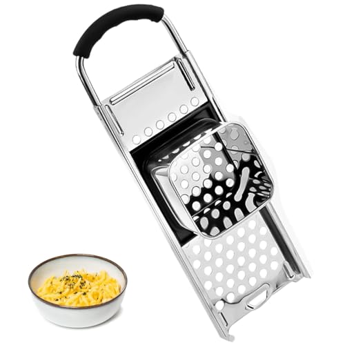 Stainless Steel Spaetzle Grater with Safety Pusher