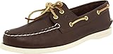 Sperry womens Authentic Original Boat Shoe, Brown/White, 5 US