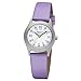 Produktbild Regent Kinder-Armbanduhr Elegant Analog Leder-Armband lila Quarz-Uhr Ziffernblatt weiß URF1120