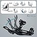 XCMAN Rear Step in Style Snowboard Bindings Lightweight Rear Entry All-Mountain Bindings for Men Women Easy in and Out