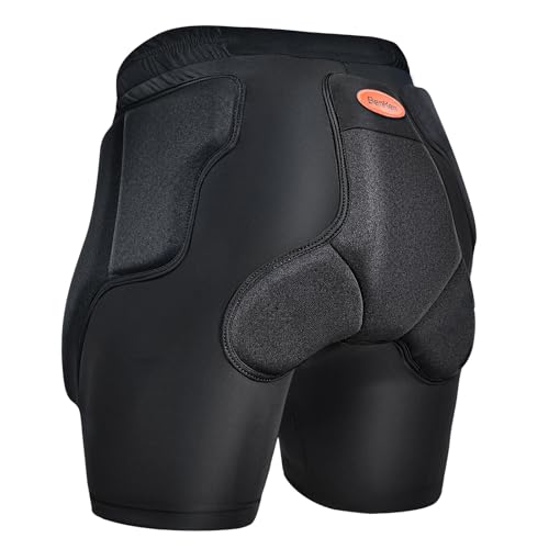 BenKen Ski Butt Protection Shorts - Anti-Collision Ski Protective Equipment, Impact Resistant Protective Padded Shorts, Stretch Lycra for Skateboarding, Skiing, Cycling, Men/Women (S) by BenKen - Used condition - CA$44.14