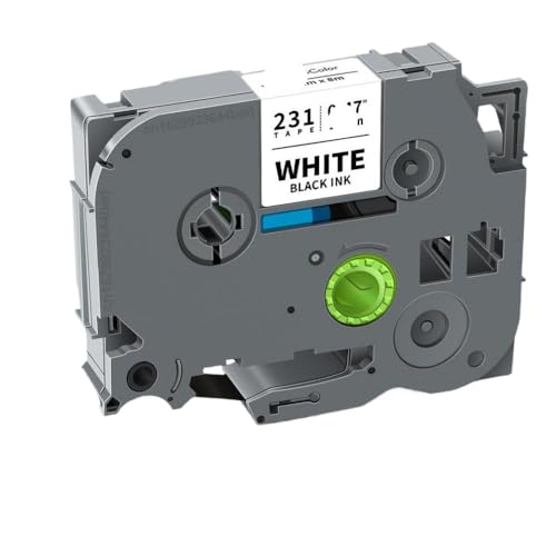 12mm 231���x���e�[�v6 9 12 18 24mm���~�l�[�g�e�[�v��TZ231 TZ241 TZ251 TZ221 TZ211���x���v�����^�[�œ��삵�܂�(Black on Clear)
