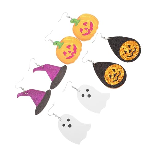 Bijoux d'halloween set 8pcs boucles d'oreilles femmes accessoires de fête