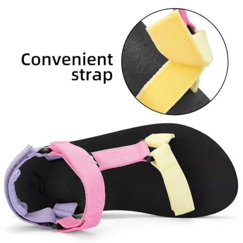 YOCCI Kids Hiking Sandals Boys Girls Yoga Mat Insole Comfortable Walking Water Sandals With Arch Support for Beach Travel Athletic by YOCCI - Used condition - Image 4