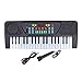 Elektronisches Kinderpiano, 37 Tasten, Elektrisches Digitales Tastaturklavier mit Mikrofon, USB Aufladbar für Anfänger(Elektrisches Musikspielzeug)