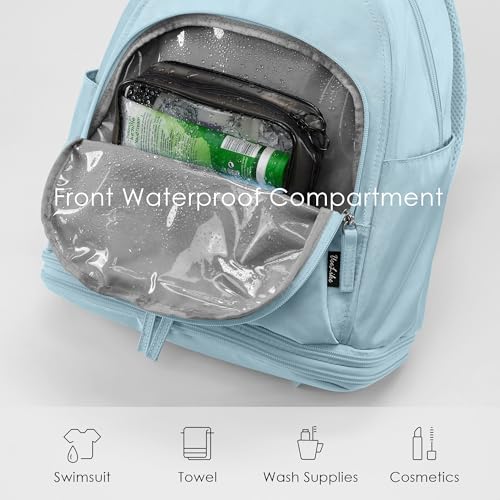 Image of Uselike Gym Backpack for Women Men, Lightweight Gym Bag with Shoe Compartment, Waterproof Workout Backpack with Wet Pocket
