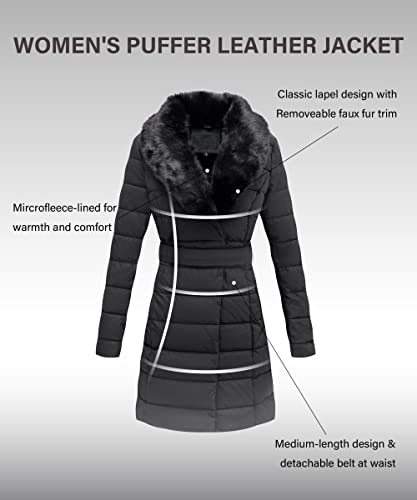BELLIVERA Piumino Lungo Invernale Giacca da Donna