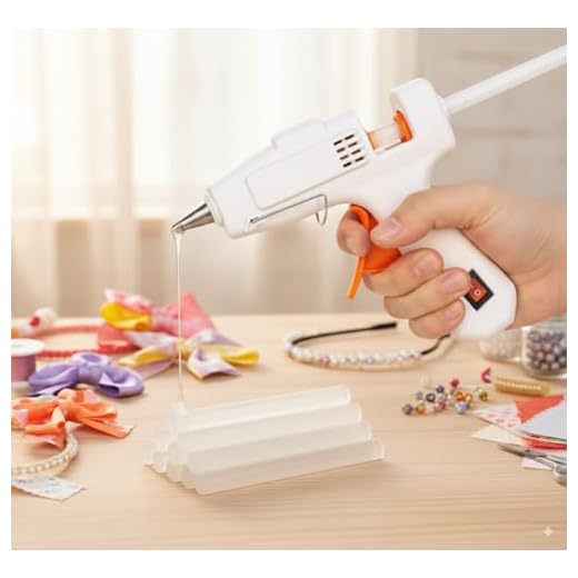 41bLOe2cprL. SS520 Pistola de Cola Quente Bico Fino com Botão Liga e Desliga Bivolt 20W, Para bastão 7mm Fino