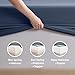 Nestl Queen Sheet Set - Luxury 1800 Ultra-Soft Microfiber Bed Sheets - Double Brushed - Deep Pockets - Easy Fit - 4 Piece Set - Bedding Sheets & Pillowcases (Queen, Navy Blue)