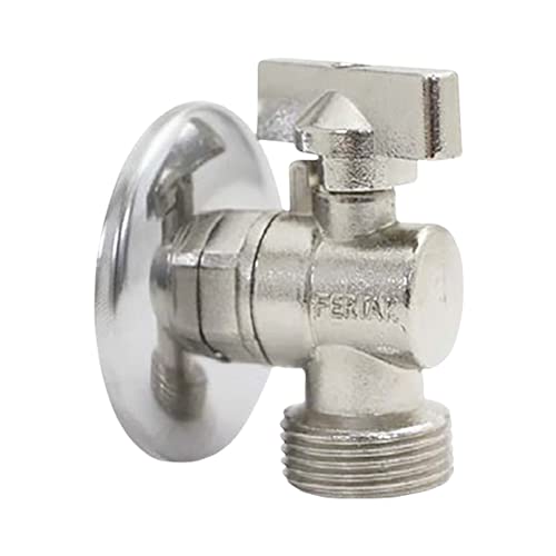 Fertak Torneira Registro Esfera 1/2 para 3/4 - Liga de Zinco - Válvula de Esfera - 2 Portas - 6x5x2