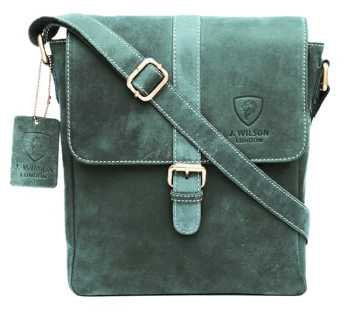 Sac à bandoulière en cuir véritable J. Wilson London style vintage fait main