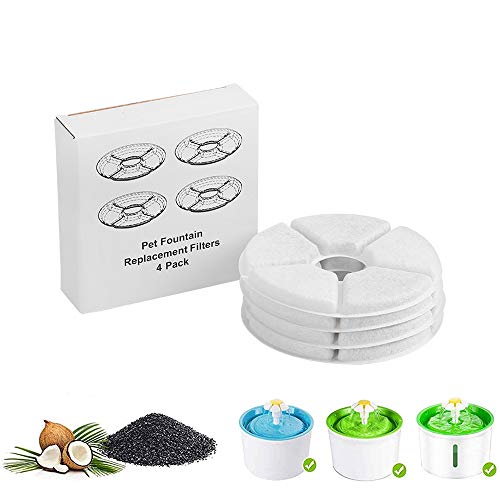 DAHO Replacement Filters for 2.4L/81oz Automatic Pet Fountain, for Dog Water Dispenser, Cat Water Fountain, Keeps Water Clean and Fresh (Pack of 8) DAHO Replacement Filters for 2.4L/81oz Automatic Pet Fountain, for Dog Water Dispenser, Cat Water Fountain, Keeps Water Clean and Fresh (Pack of 8)