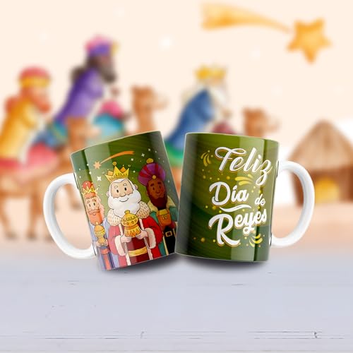 Taza Día de los Reyes Magos/Mi Rey favorito. Regalo guay y original. (Verde) Taza Día de los Reyes Magos/Mi Rey favorito. Regalo guay y original. (Verde)