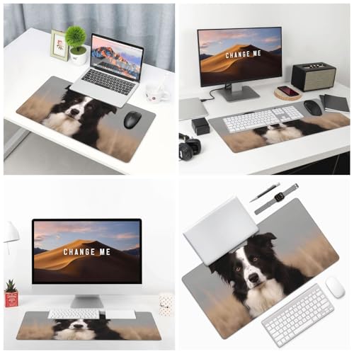 Tapis de souris de jeu grand format avec bords cousus durables