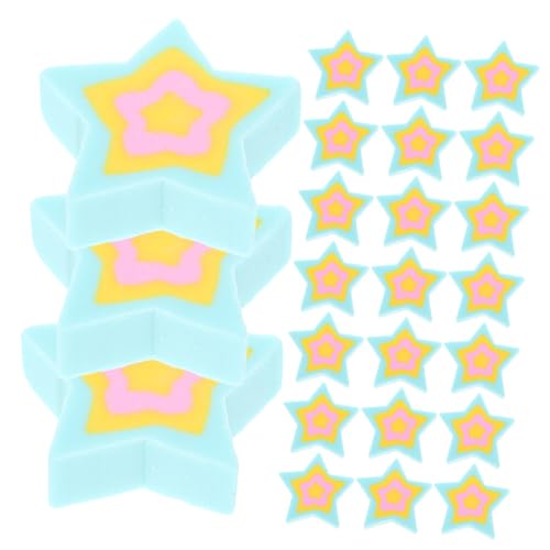 Beaupretty 50個 かわいい星形消し 消去力 多機能 学校 オフィス用 携帯便利 小学生向け文具 デスクペットに