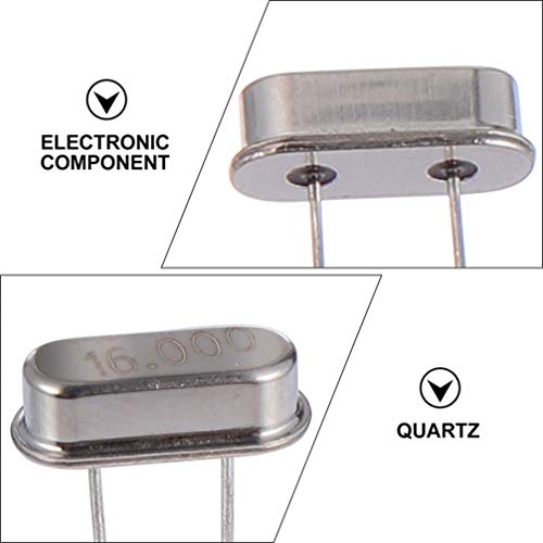 TEHAUX 100 Unidades Oscilador De Cristal Passivo Osciladores De Cristal De Quartzo Ressonador De Qua