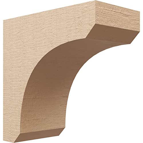 9"W x 18"D x 18"H Classic Legacy Rough Cedar Woodgrain TimberThane Corbel, Primed Tan