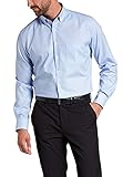 eterna Langarm Hemd Modern Fit Twill kariert,Hellblau/Weiss,40