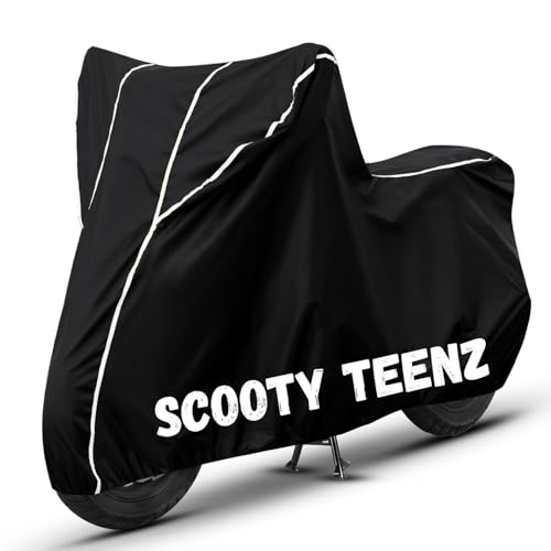 Image of Bike Cover for Scooty Teenz 100% Waterproof, Dustproof & Scratch Resistant| Fully Bottom Elastic UV Resistant Heavy Duty Body Cover | All Weather Outdoor Use