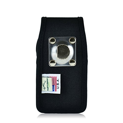 Turtleback Belt Clip Case Compatible With Verizon Kyocera Duraxv + Plus Black Vertical Holster Nylon Pouch With Heavy Duty Rotating Belt Clip Made In Usa #TOP2