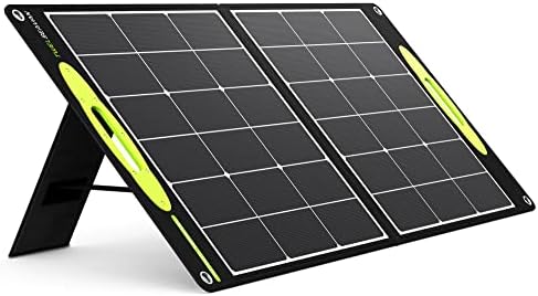 TWELSEAVAN Portable Solar Panel for Power Station, 100W Foldable Solar Charger with QC3.0/PD60W/DC 4 Outputs for Phone Tablet Camping Outdoors RV