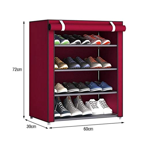 Meuble de rangement à chaussures 3/4/5 couches grand modèle à structure mince - 2