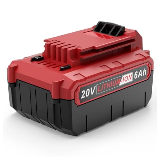 [1-Pack] High-Output 6.0Ah Battery 20V for Porter Cable Lithium Max 20-Volt Power Tools PCC685L PCC680L PCC682L Batteries
