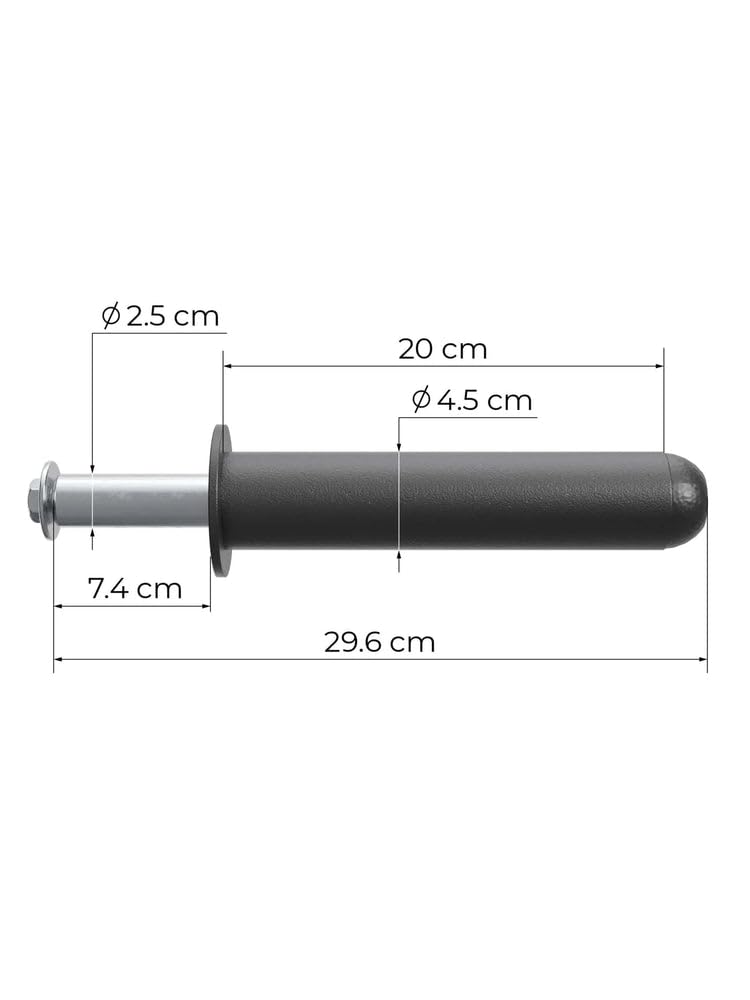 ATLETICA R8 Gewichts-Pins 20 cm, Paar | Je 100 kg Tragkraft, Kompatibel mit R8-Racks und 50 mm Scheiben, Pulverbeschichtet, Für mehr Ordnung im Gym