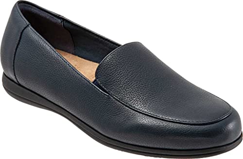 Mocassins Trotters Deanna en cuir bleu marine confortable taille 39
