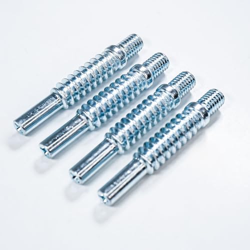 Set 5 Stück Möbelverbinder Exzenter mit Verbindungsgehäuse 35mm Gewindelänge M8 x 55 mm Verbinder mit Loch Durchmesser 35 mm Sechskantschlüssel 6mm (Kit255)