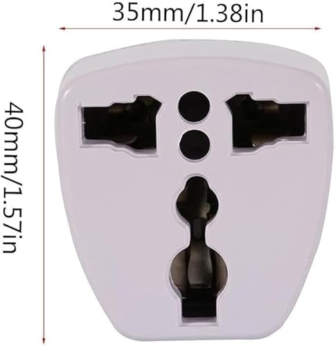 Kit com 2 Adaptador Universal Mini UK/US/UE/AU EU, Padrão Europeu UK Para Brasileiro Bivolt 10a Benj