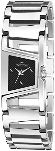 SWISSTONE DZL411 Silver Bracelet Wrist Watch for Women