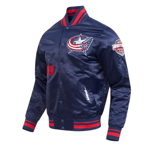Image of Pro Standard Mens NHL Old English Satin Jacket