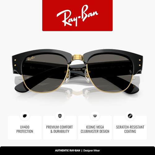 Image of Ray-Ban RB0316S Mega Clubmaster Square Sunglasses for Men for Women